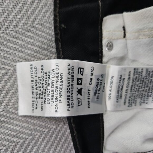 Levi's Jeans 550 Women's 10 Husky Relaxed Fit 28x26 Black Magic NWT - Picture 16 of 16